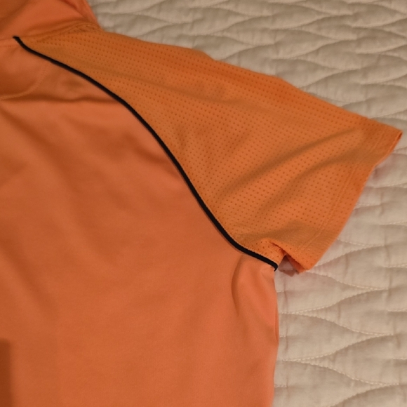 Adidas Orange Sleeveless Polo Jersey - Picture 10 of 13
